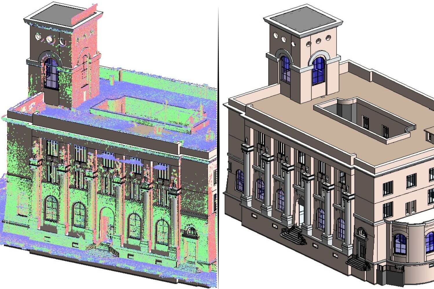 3D Laser Scan to BIM Services in Italy