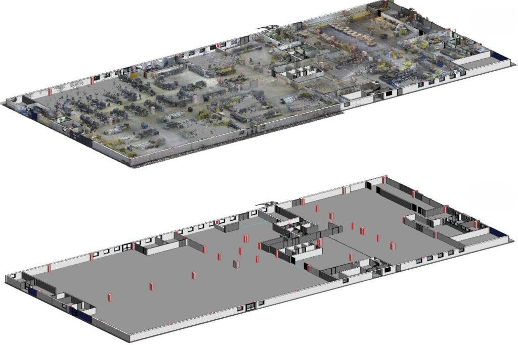 Point Cloud to 3D Model Revit Italy